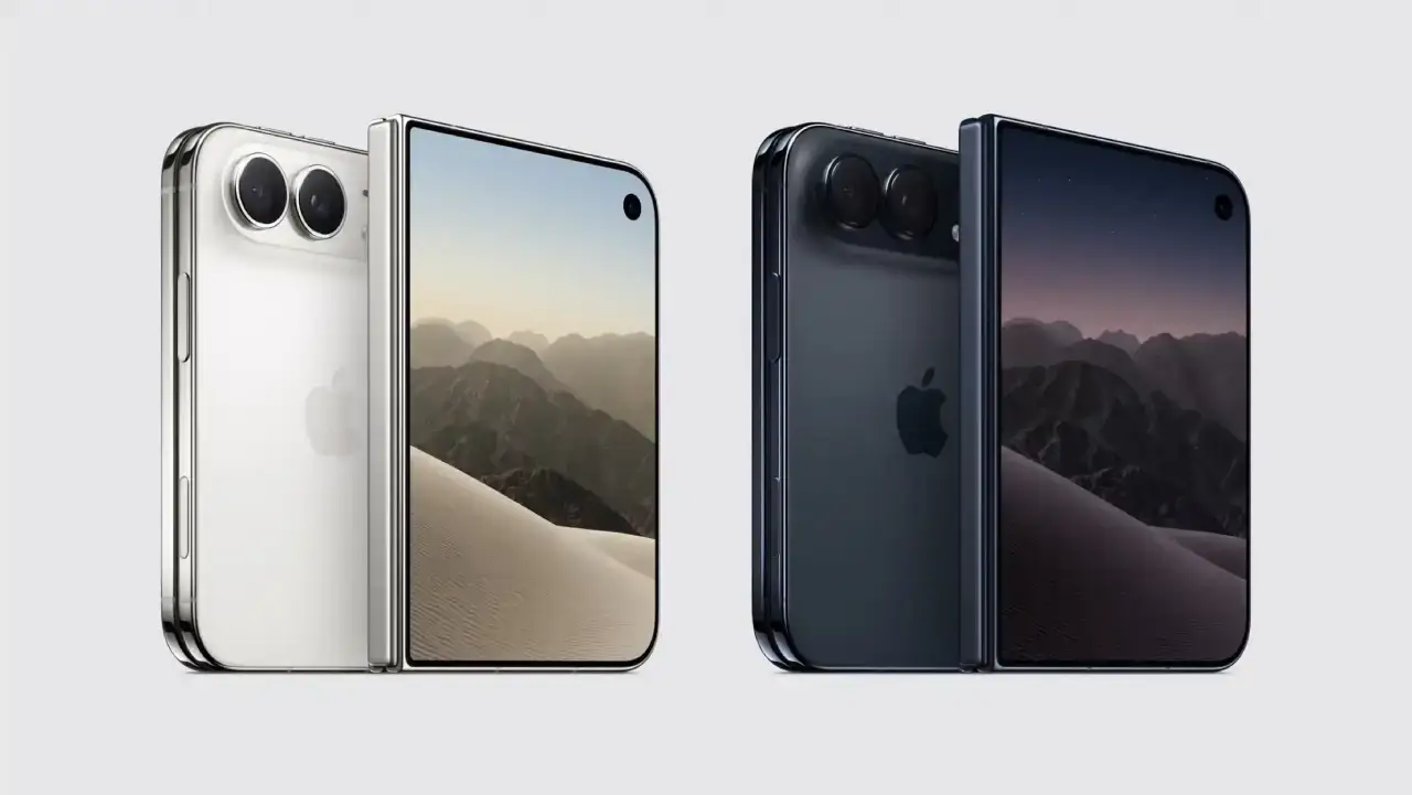 Apple iPhone Duo in den Farben Star White (Weiß) und Night Sky (Dunkelblau)