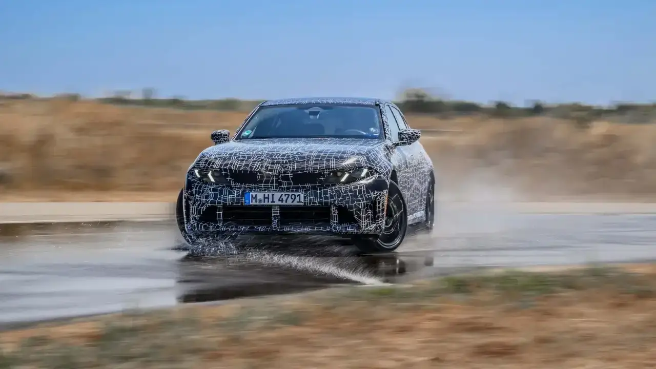 kommender 3er BMW G50-Modellreihe auf Testtrack