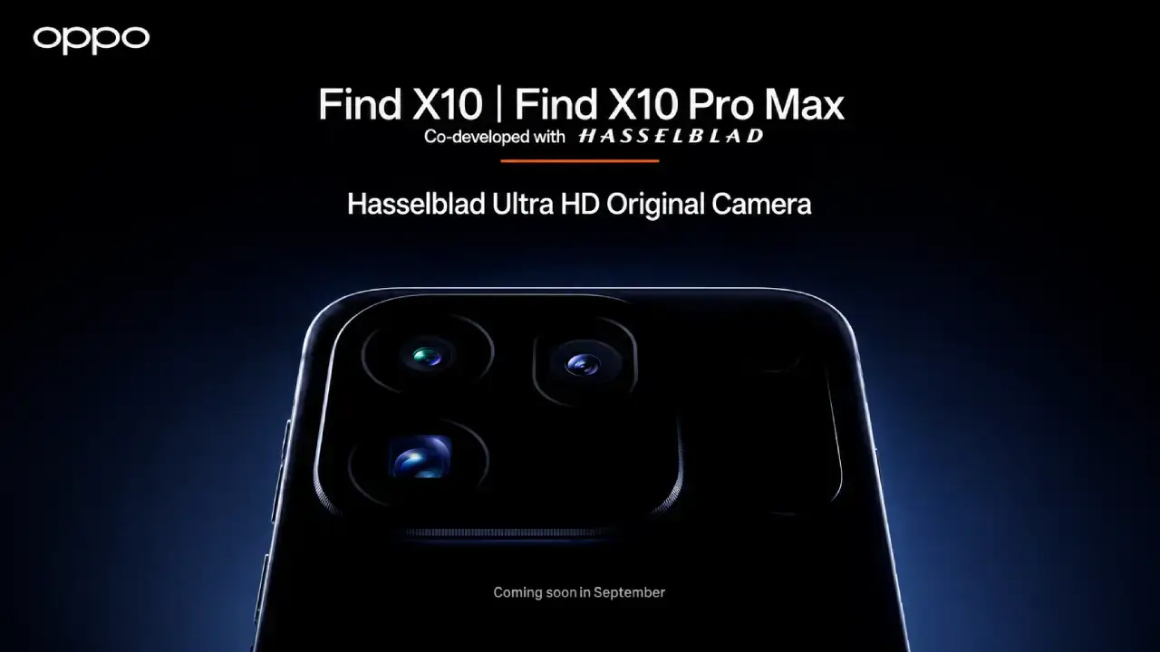 Dunkles OPPO Find X10 Kamera-Teaser Poster