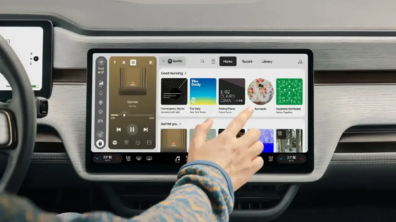 RivianOS 2 Media UI