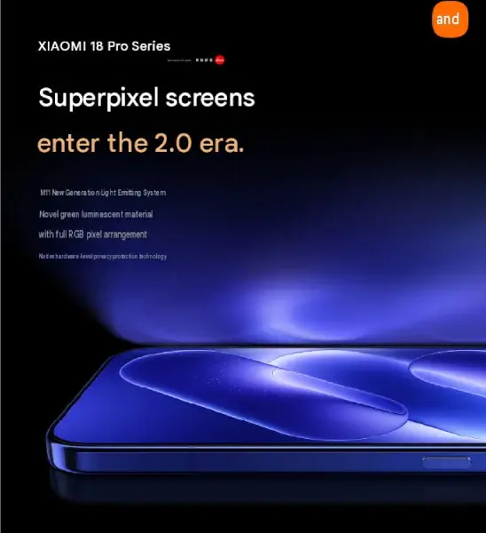 Superpixel 2.0 Screen Xiaomi 18 Pro-Series Superpixel 2.0 Screen Xiaomi 18 Pro-Series