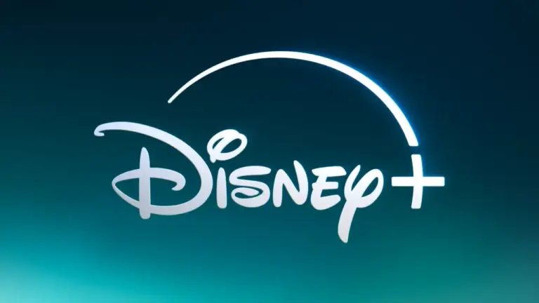 Disney+ Logo auf petrolfarbigem Hintergrund
