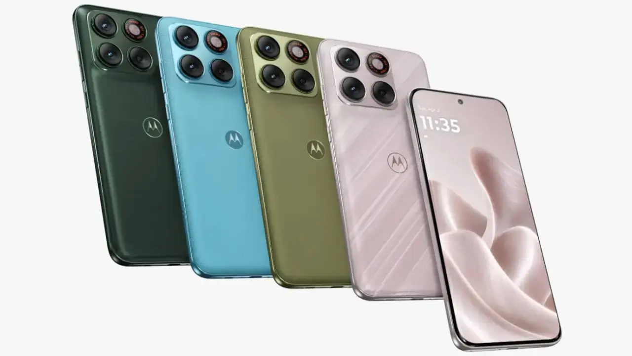 Motorola Edge 70 Plus in 4 verschiedenen Farben