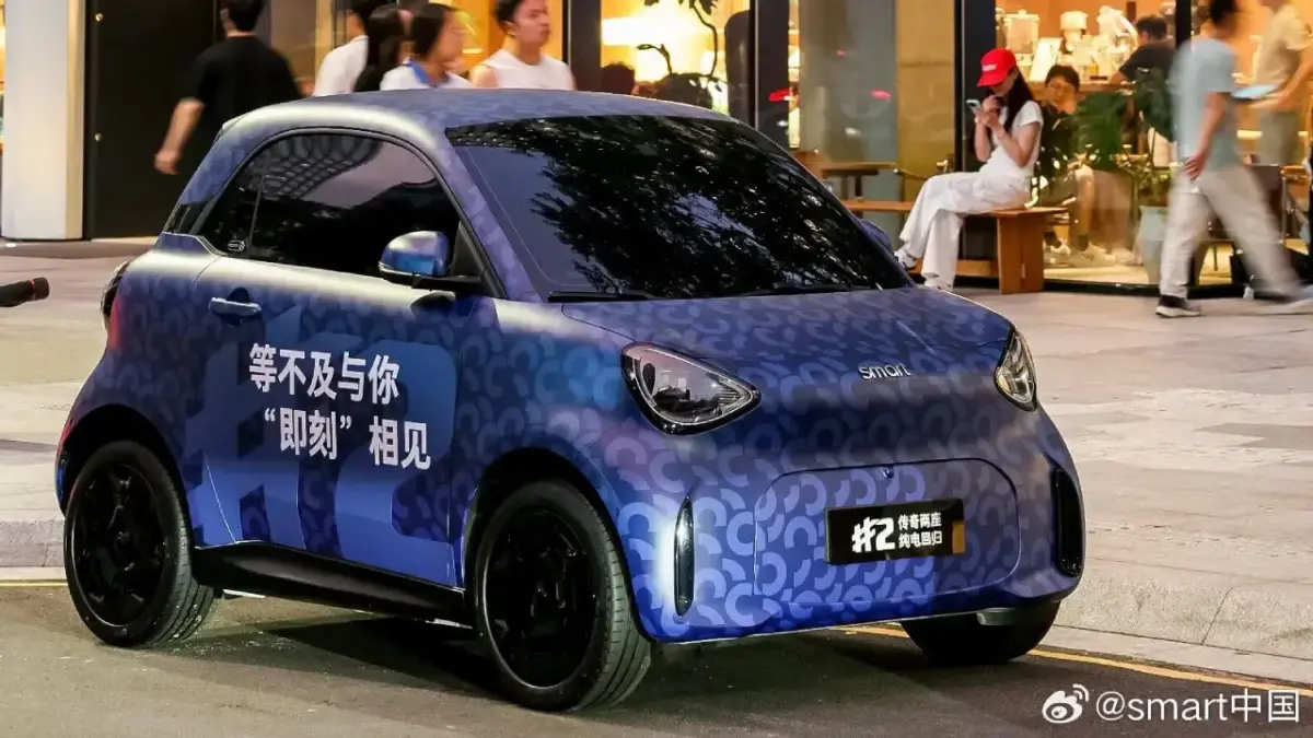 smart #2 fast ungetarnt auf Chinas Straßen verrät Details smart #2 fast ungetarnt auf Chinas Straßen verrät Details