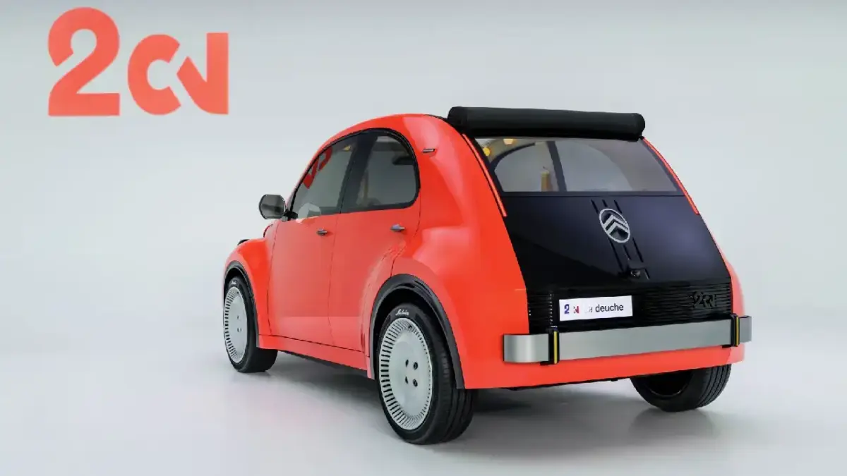 Heckansicht der Citroën 2CV Heckansicht der Citroën 2CV