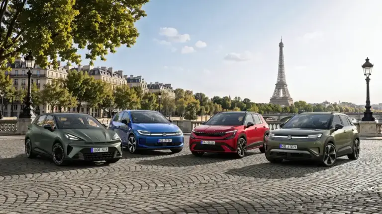 CUPRA Raval, Volkswagen ID. Polo, Škoda Epiq und Volkswagen ID. Cross erstmals gemeinsam auf dem Pariser Autosalon