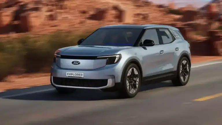 schräge Frontansicht elektrischer Ford Explorer