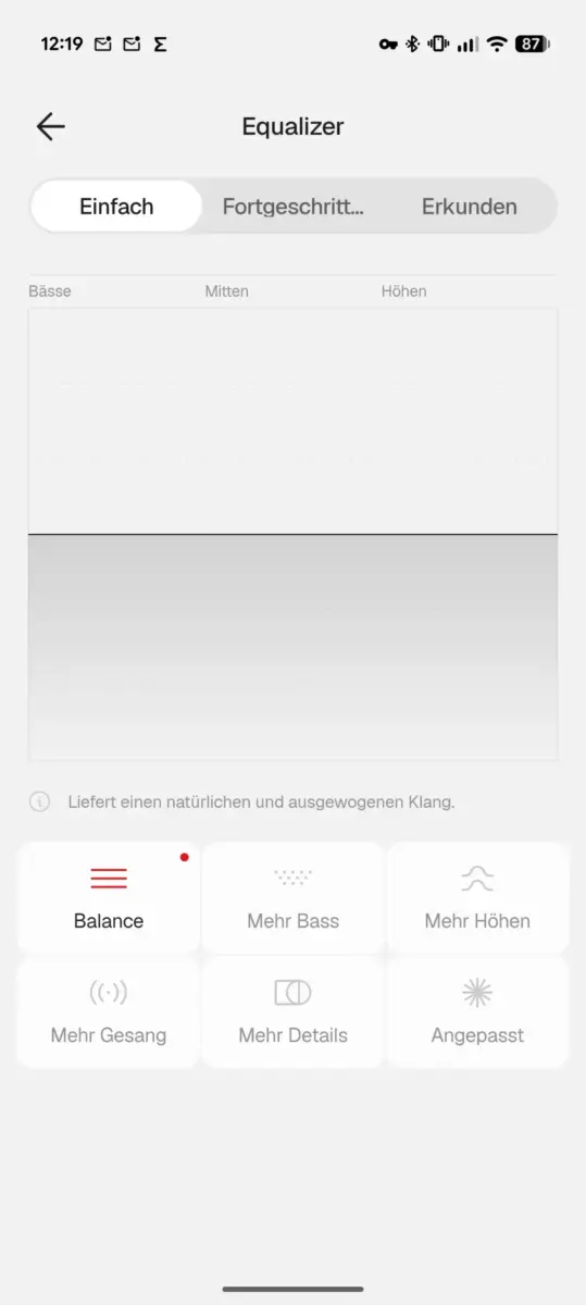 Nothing X App Screenshot der Headphone (1) Pro Nothing X App Screenshot der Headphone (1) Pro