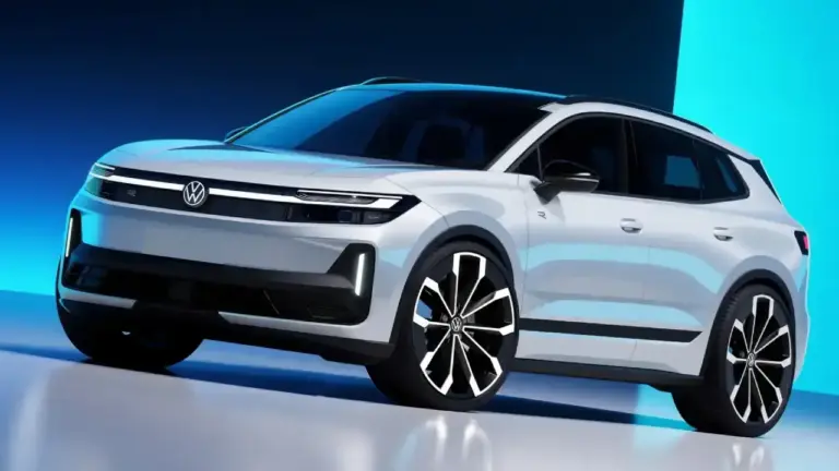 schräge Frontansicht Volkswagen VW ID. Tiguan R Skizze